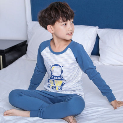 New Teens Clothes Children Clothing Set Big Boys Pajamas Sets Boys Cotton Sleepwear Full Sleeve Pyjamas Kids Home Clothes 4-18Y