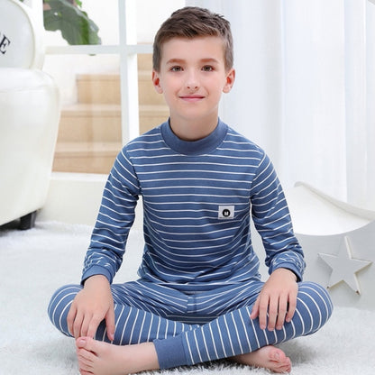 New Teens Clothes Children Clothing Set Big Boys Pajamas Sets Boys Cotton Sleepwear Full Sleeve Pyjamas Kids Home Clothes 4-18Y